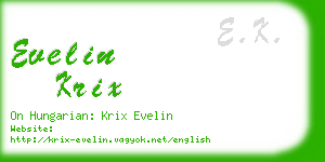 evelin krix business card